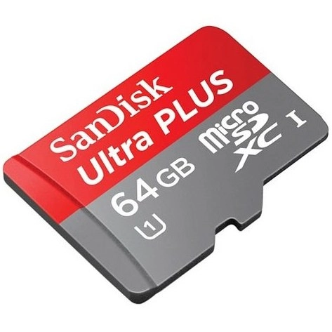 رم 64 گیگابایت برند سن دیسک الترا با سرعت 120mbps  گارانتی مادام العمر SanDisk Ultra